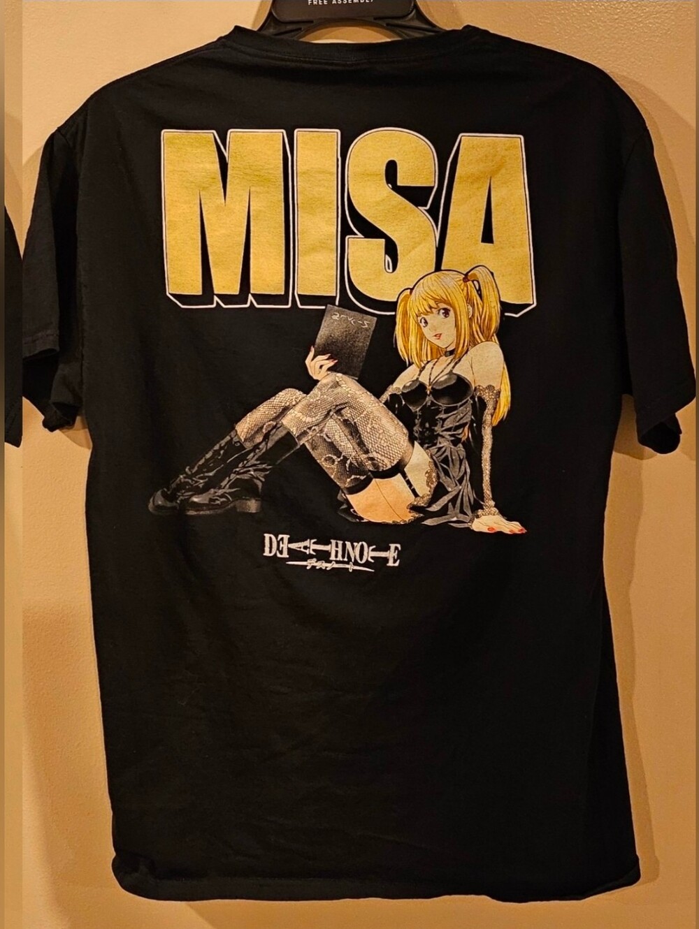 Death Note Misa Misa Unisex Tshirt Size M w Back Design
